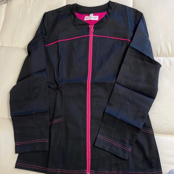 Ladies xsmall white cross jacket. - Picture 1 of 2